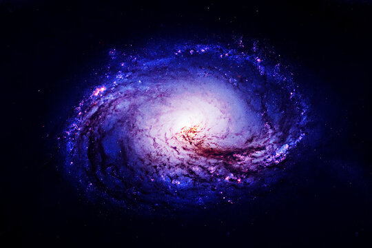 Blue galaxy. Elements of this image furnished by NASA