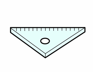 三角定規２目盛(色)