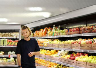 buying fruits at the market