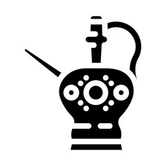 arabic tea jug glyph icon vector. arabic tea jug sign. isolated symbol illustration