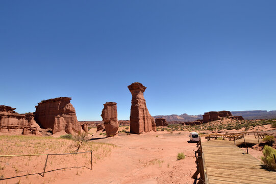 Parque Nacional Talampaya Argentina. Talampaya National Park. Talampaya, La Rioja, Argentina