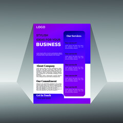 Corporate business flyer design template