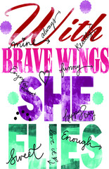 Brave Wings - Vector EPS