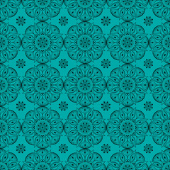 Vector seamless mandala with a pattern.