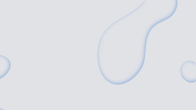 Water drops motion simulation. Abstract light background. Liquid animation. Minimal banner and presentation template. Natural ingredients and organic cosmetics concept. Facial serum fluid texture