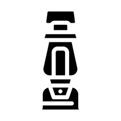 oil lamp glyph icon vector. oil lamp sign. isolated symbol illustration