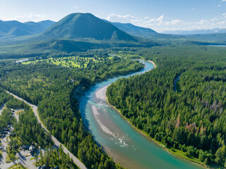 West Glacier Aerial
