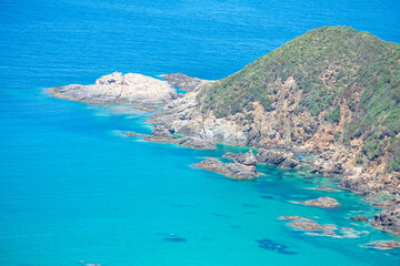 Scenic view of Turquoise Water from Beni Said Beach in Collo, Skikda, Algeria