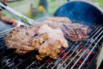  Bar-B-Q, grill, roast, barbecue, tread, stride, bake
