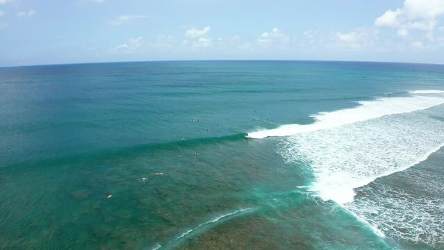 Surfer on a wave