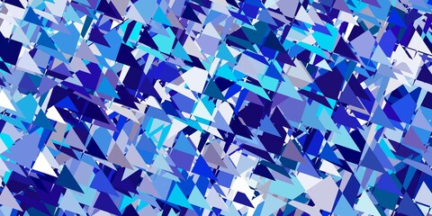 Light pink, blue vector background with polygonal forms.