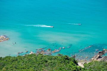 Obraz premium Scenic view from Tamanart Beach in Collo, Algeria
