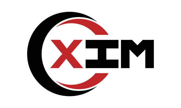 XIM swoosh three letter logo design vector template | monogram logo | abstract logo | wordmark logo | letter mark logo | business logo | brand logo | flat logo | minimalist logo | text | word | symbol