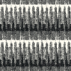 Monochrome Distressed Knit Textured Striped Pattern