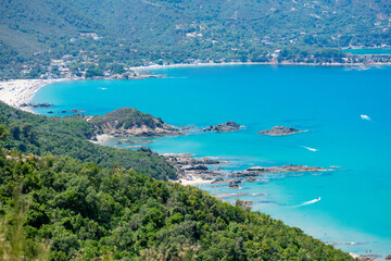 Scenic view from Tamanart Beach in Collo, Algeria