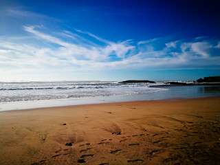 Great view of the sea and golden sands.