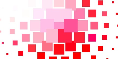 Light Red vector background with rectangles.