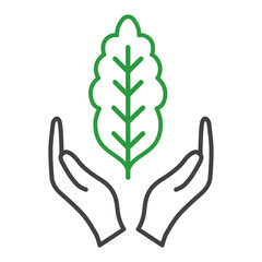 Kale vegetables vegan icon vector design template