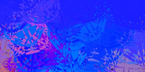 Dark Multicolor vector backdrop with triangles, lines.