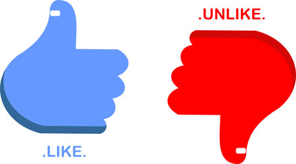 like and unlike icon image