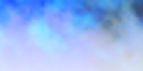 Light BLUE vector layout with cloudscape.