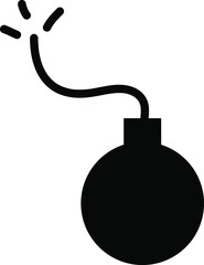 bomb vector icon illustration on white background..eps