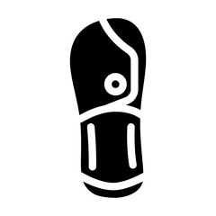 elegant footwear glyph icon vector. elegant footwear sign. isolated symbol illustration