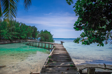 pier in tropical paradise
