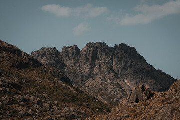 Mountain of stones in an arid place Itatiaia