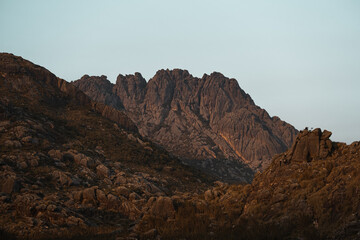 Fototapeta premium Mountain of stones in an arid place Itatiaia