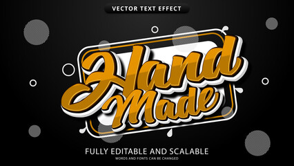 hand made text effect graffiti style editable eps file