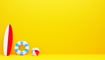 3D素材_夏の海セット