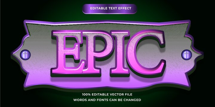 Epic Modern Text Effect Editable