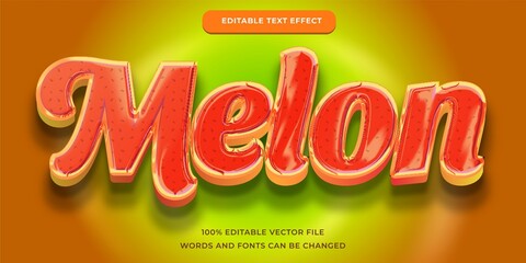 Melon modern text effect editable