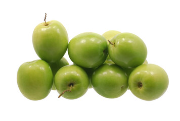 Jujube fruits isolated on white background