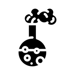 chemistry kids club glyph icon vector. chemistry kids club sign. isolated symbol illustration