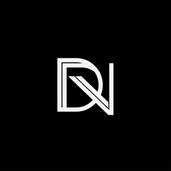 Initial letter DN logo template design