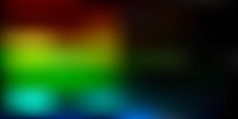 Dark multicolor vector blur pattern.
