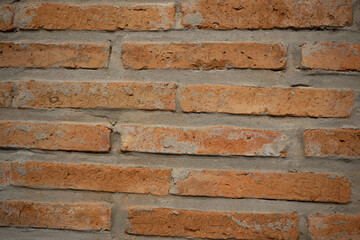 Brick wall background on construction site.Brick wall, abstract background texture and copy space.