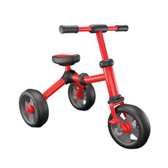 3d illustration Tricycle
