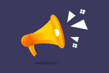 Gradient Megaphone Vector Illustration