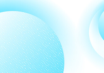 Abstract geometric background with blue circles and white particles. Corporate technology minimal vector design