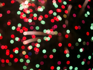 christmas lights bokeh background