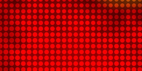 Dark Green, Red vector background with circles.