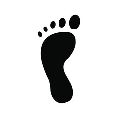Fototapeta na wymiar human footprints vector stock color editable