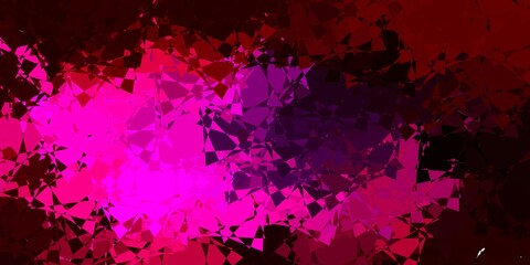 Dark Pink vector layout with triangle forms.
