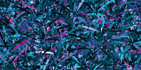 Dark blue, red vector pattern with polygonal shapes.