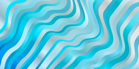 Obraz na płótnie Canvas Light BLUE vector layout with curves.