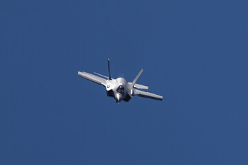 close frontal view of a F-35A Lightning II  approaching