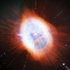 Galaxy and light. Planets, stars and galaxies in outer space showing the beauty of space...